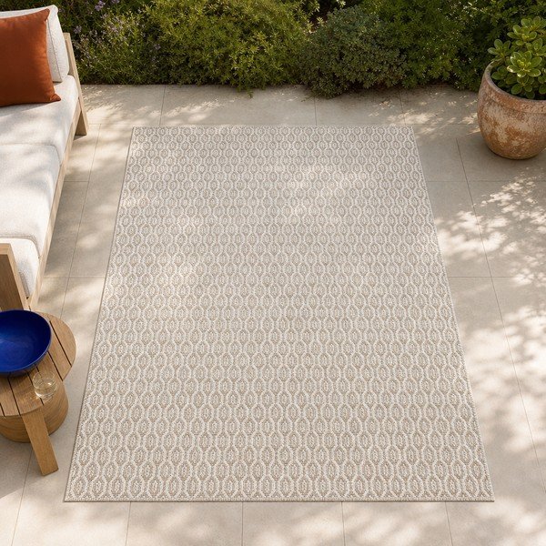 Siva zunanja preproga NORTHRUGS Coin, 80 x 200 cm-image-1