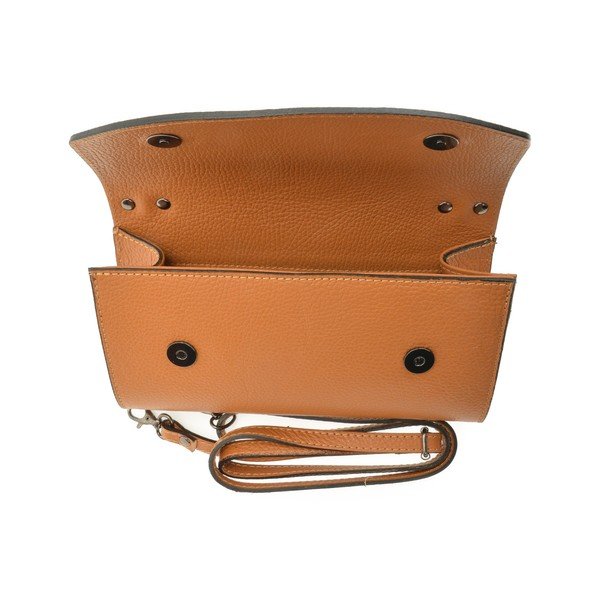 Rjava ženska usnjena torbica Roberta M Pisa-image-4