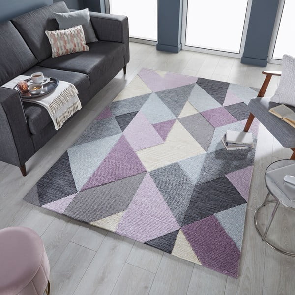 Sivo-vijolična preproga Flair Rugs Icon, 160 x 230 cm-image-4