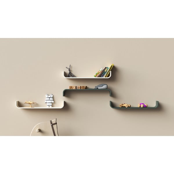 Bela stenska polica Tenzo Flower-image-1