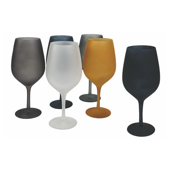 Komplet 6 barvnih kozarcev za vino VDE Tivoli 1996 Cala Dorada-image-1