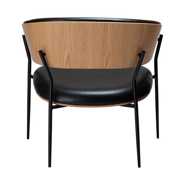 Črn fotelj iz umetnega usnja Crib – DAN-FORM Denmark-image-4