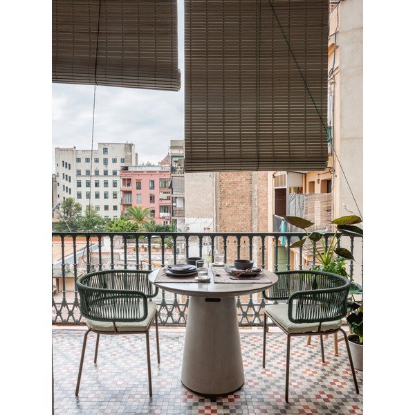 Betonska zunanja jedilna miza Kave Home Itai, ⌀ 90 cm-image-3