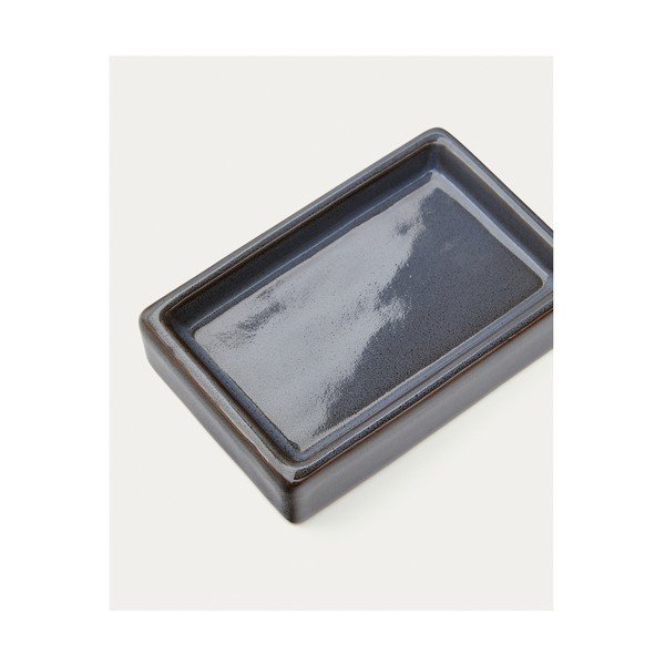 Temno moder keramičen podstavek za milo Silvet – Kave Home-image-4