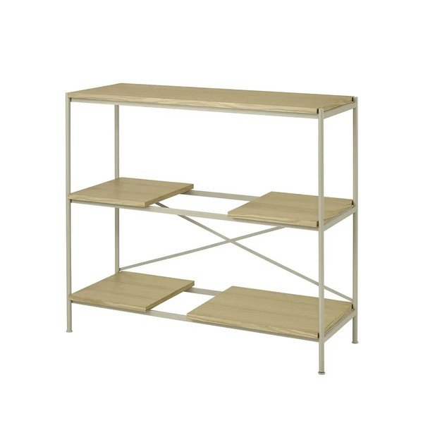 Regal v hrastovem dekorju v naravni barvi 105x92x40 cm Sukoya – Blomus-image-2