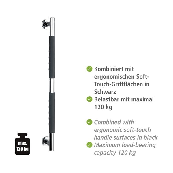 Stenski varnostni ročaj iz nerjavečega jekla Secura – Wenko-image-3