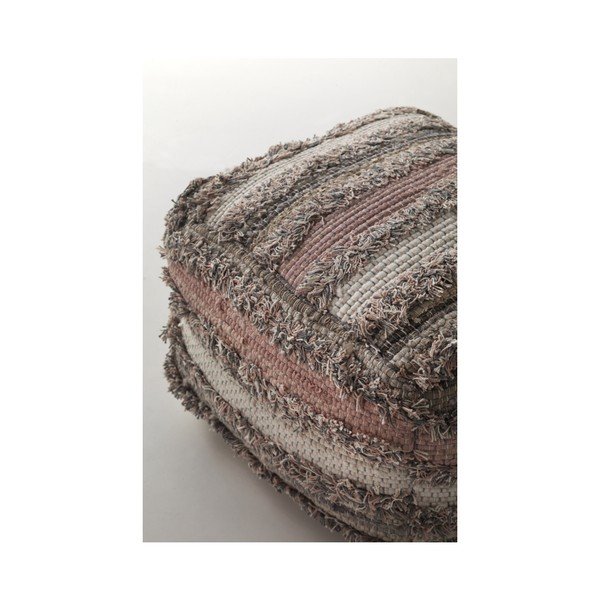 Sivo-rožnat puf z vzorcem Geese Ceylon-image-2