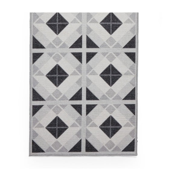 Svetlo sivo-temno siv pralen tekač 76x230 cm Victoria Light – Think Rugs-image-4