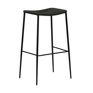 Črn barski stol DAN-FORM Denmark Stiletto, višina 78 cm