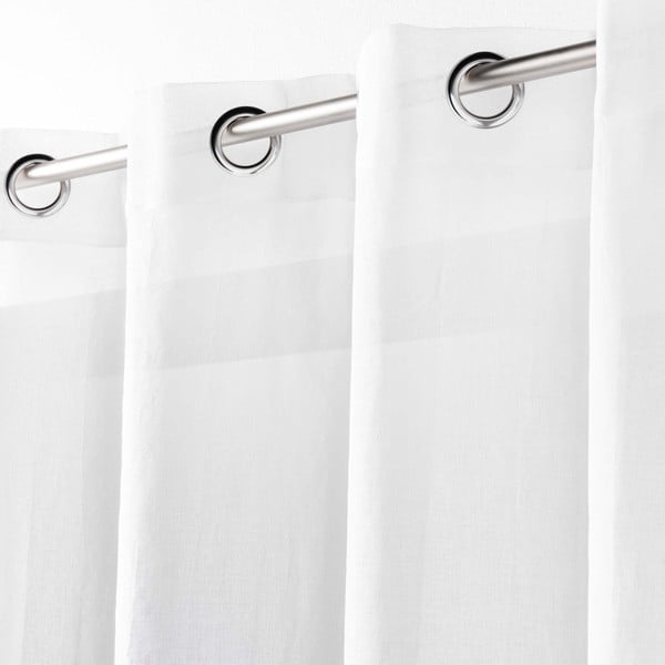 Bela prosojna zavesa 140x280 cm Telma – douceur d'intérieur-image-1