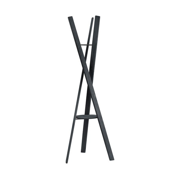 Črn obešalnik iz masivnega hrasta 62x176 cm Rakku – Blomus