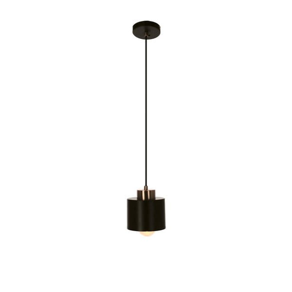 Črna kovinska viseča svetilka ø 12 cm Olena - Candellux Lighting
