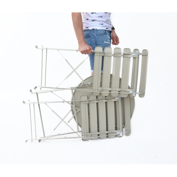 Bež vrtni jedilni set za 2 osebi Bistro - Rojaplast-image-4