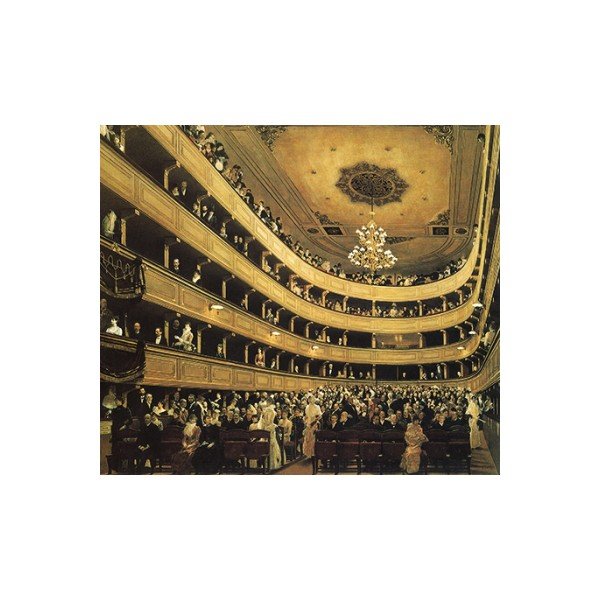 Reprodukcija slike Gustav Klimt - Dvorana v starem Burgtheatru na Dunaju, 45 x 50 cm