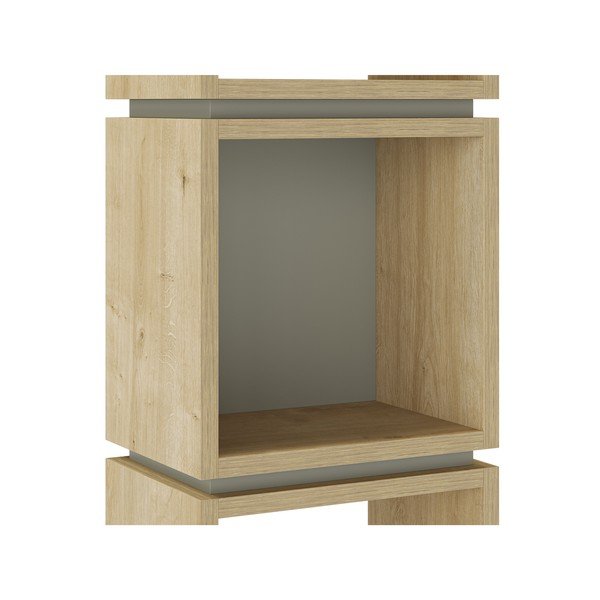 Zelen regal v hrastovem dekorju 32x167 cm Lofty – Marckeric-image-4