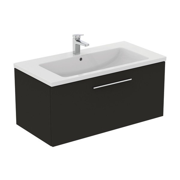 Antracitno siva stenska omarica za pod umivalnik 100x44 cm i.Life B – Ideal Standard-image-4