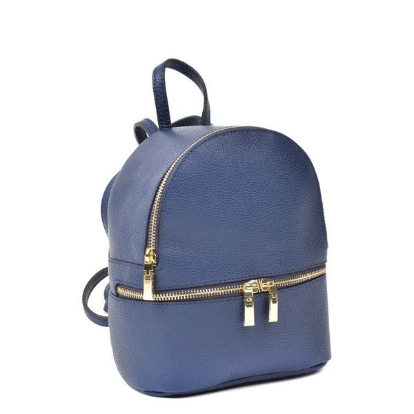 Modri usnjeni nahrbtnik Renata Corsi Suelo-image-1