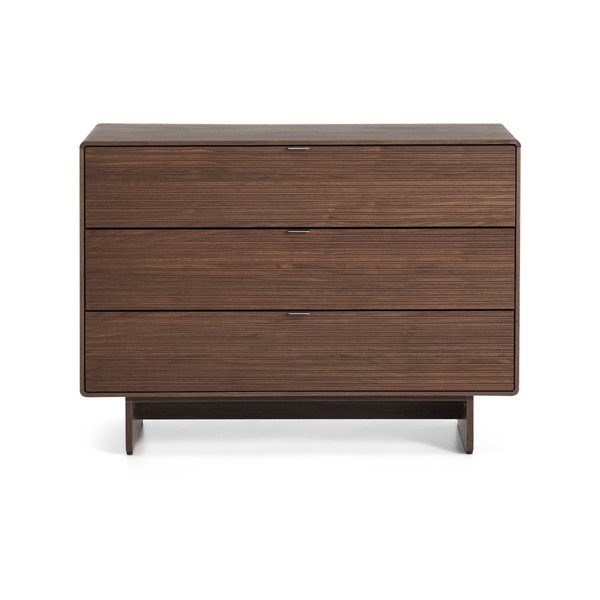 Komoda v orehovem dekorju v temni naravni barvi 101x75x50 cm Norlen – Kave Home-image-3