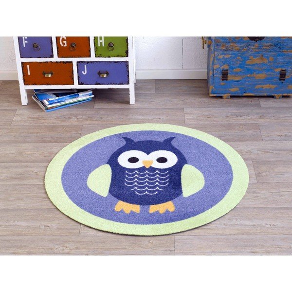 Preproga Deko - vijolična sova, 100 cm-image-1