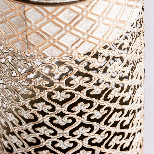 Kovinska visoka vaza v zlati barvi Jaipur – Burkina-image-1