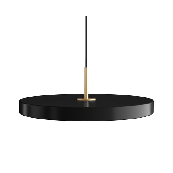 Črna LED viseča svetilka s kovinskim senčnikom ø 43 cm Asteria Medium – UMAGE