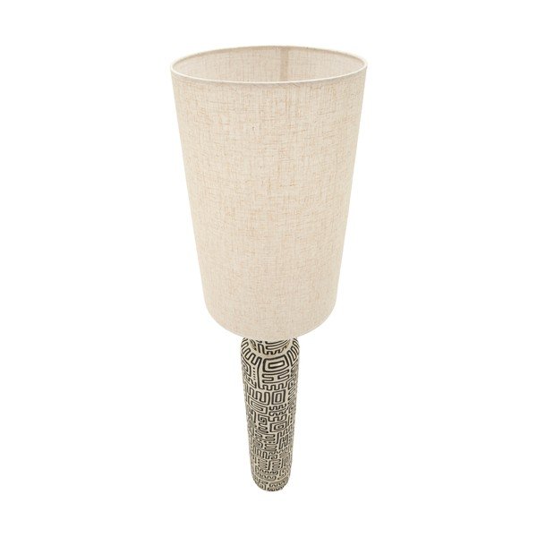 Črna/kremno bela stoječa svetilka s tekstilnim senčilom (višina 145 cm) Nairobi – Mauro Ferretti-image-4