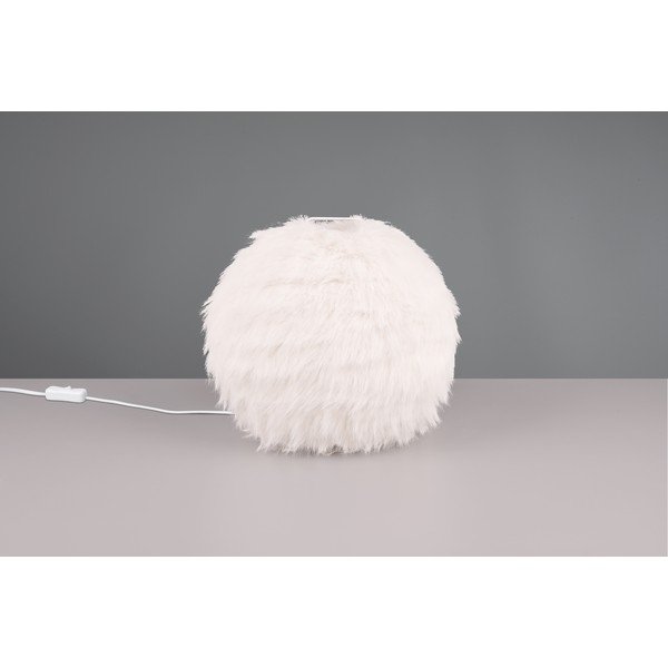 Kremno bela namizna svetilka (višina 24 cm) Furry – Reality-image-2