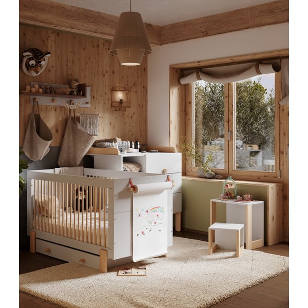 Svetlo siva previjalna miza Cube - Pinio-image-4