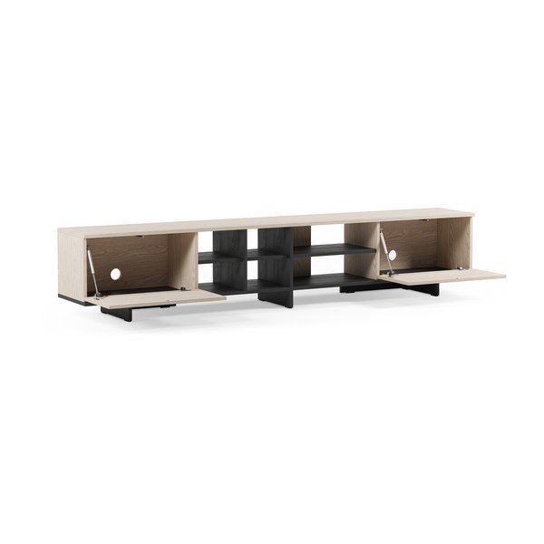 Črna TV omarica 230x44x36 cm Cequoia – Marckeric-image-3