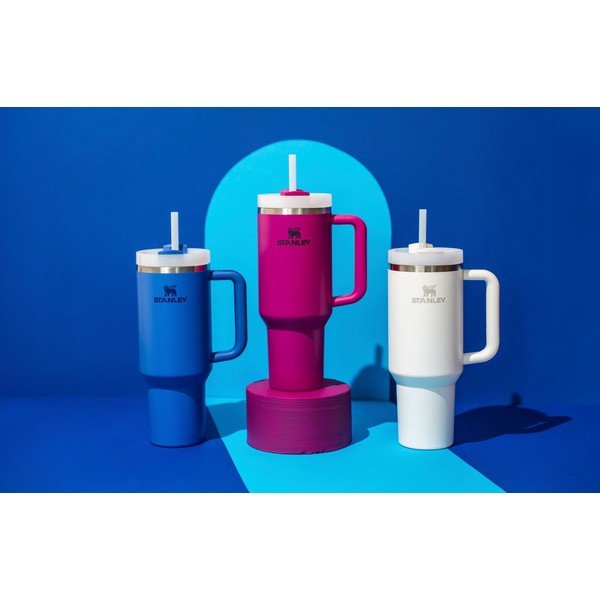 Bela termovka s slamico iz nerjavečega jekla 1,18 l Quencher H2.0 FlowState Tumbler Frost – Stanley-image-2