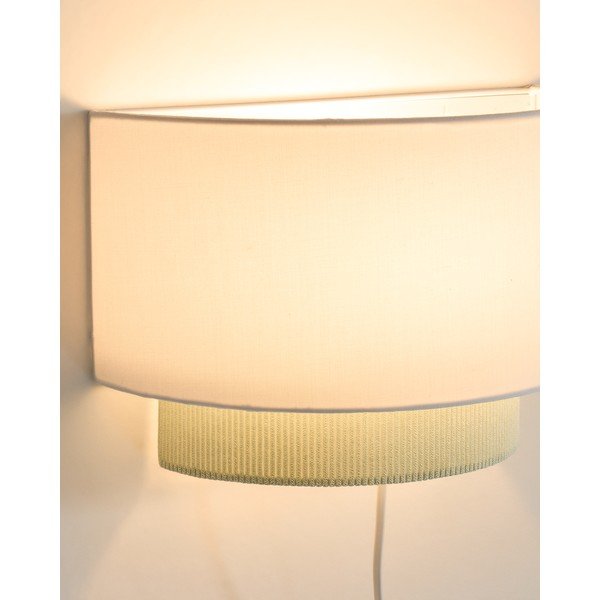 Bela/turkizna otroška svetilka s tekstilnim senčilom Bianella – Kave Home-image-2