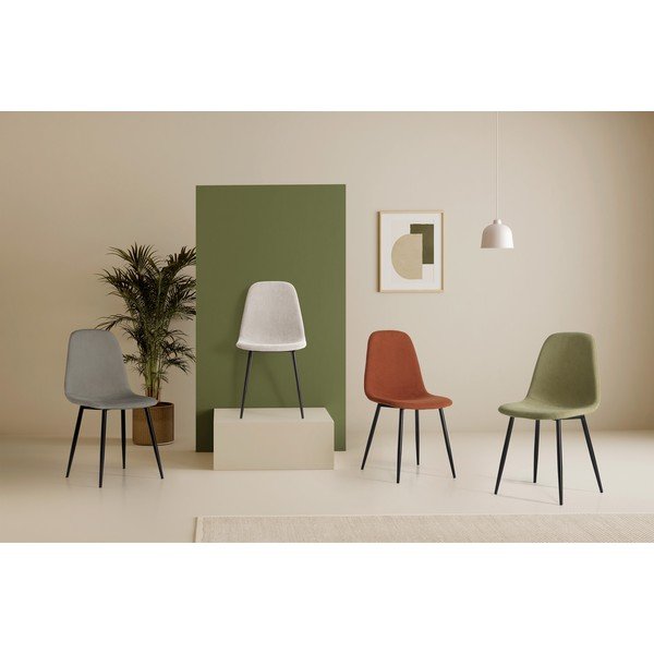 Svetlo sivi oblazinjeni jedilni stoli v kompletu 4 ks Minka – Marckeric-image-2