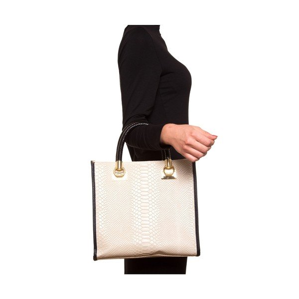 Usnjena torbica Luisa Vannini 8032 Beige-image-3