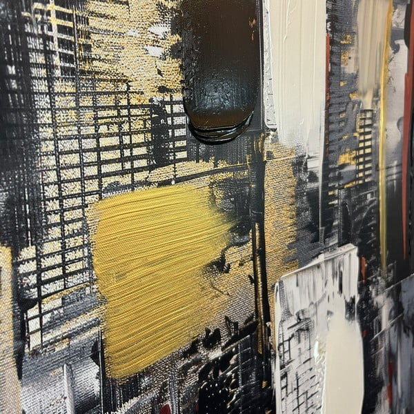 Slika z ročno naslikanimi elementi 70x100 cm Cityscape – Styler-image-2