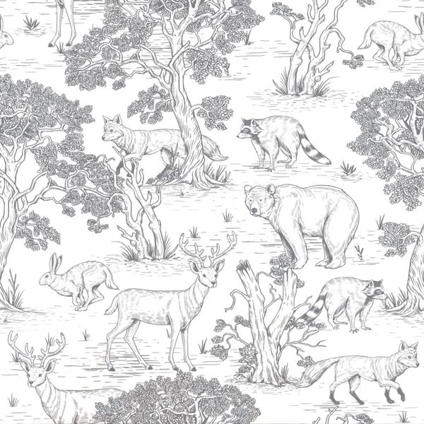 Papirna otroška tapeta 100 cm x 280 cm Animals – Dekornik