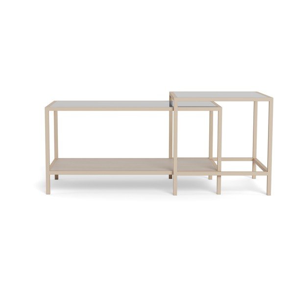 Sive jeklene mizice v kompletu 2 ks 50x90 cm Seaford – Actona-image-1