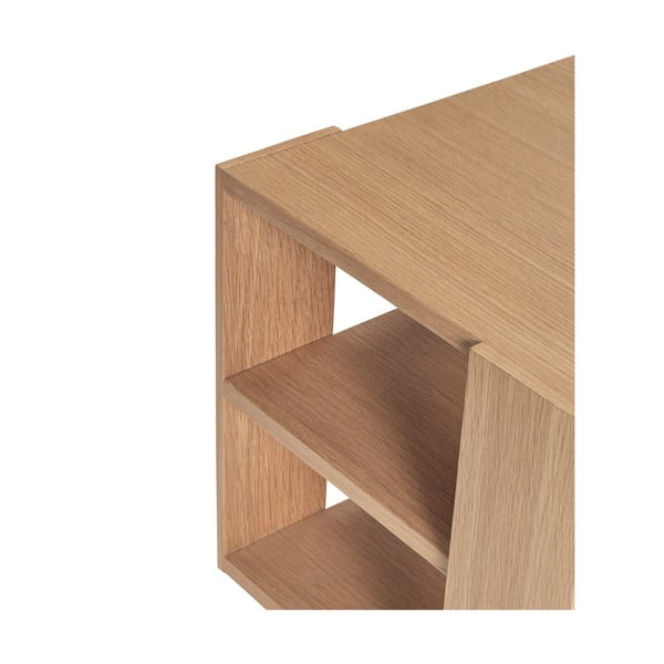 Stranska mizica v hrastovem dekorju 37x37 cm Merge – Hübsch-image-2