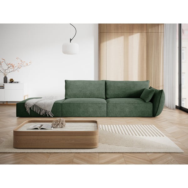 Temno zelen ležalnik (desni kot) Vanda – Mazzini Sofas-image-1