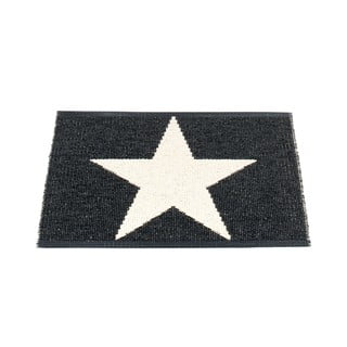 Črno-bela notranja in zunanja preproga 70x50 cm Viggo Black – Pappelina
