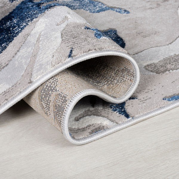 Modra/siva preproga 80x150 cm Marbled – Flair Rugs-image-3