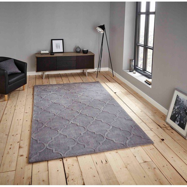 Siva preproga Think Rugs Hongkong, 150 x 230 cm-image-1