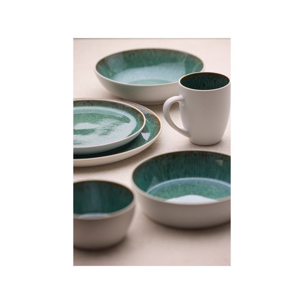 Belo-zelena skledica iz kamenine 850 ml Gastro White/Green – Bitz-image-2