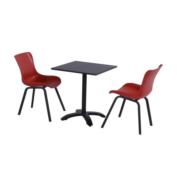 Komplet 2 rdečih vrtnih stolov Hartman Sophie Element-image-1