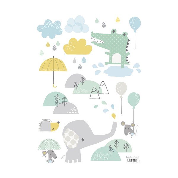 Nalepke 30x42 cm Smile It'S Raining – Lilipinso