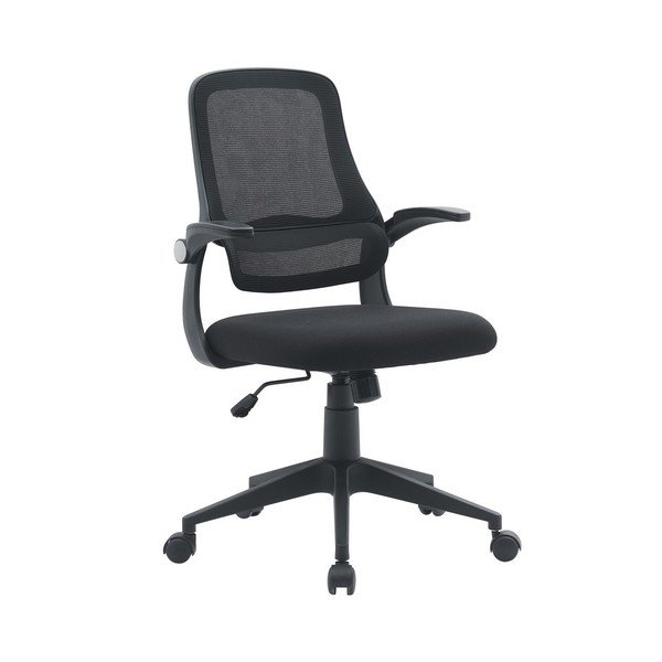 Črn oblazinjen pisarniški stol Gilmore – Yes Everyday