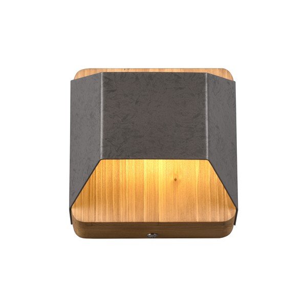 Siva LED zatemnitvena stenska svetilka Arino – Trio-image-1