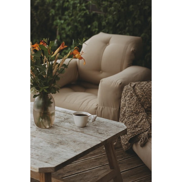 Bež zunanji raztegljiv fotelj Karup Design OUT™ Hippo Beige-image-4