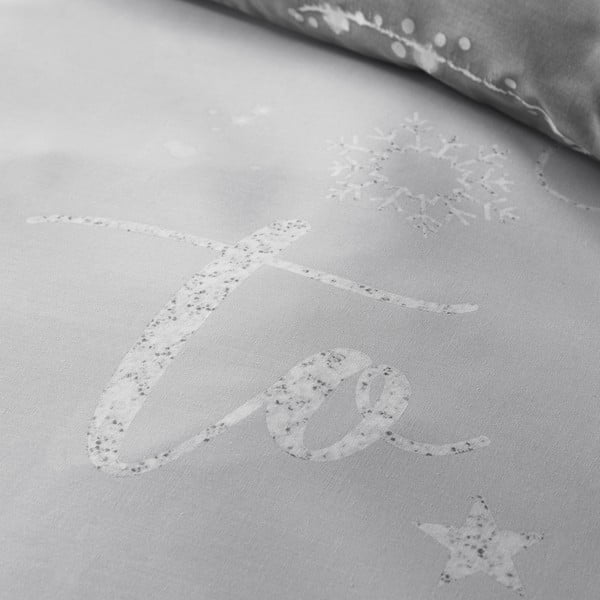Siva enojna posteljnina 135x200 cm A Lot Like Christmas – Catherine Lansfield-image-4
