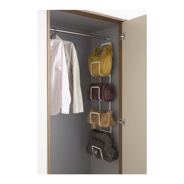 Bel obešalnik za torbice s 4 kavlji YAMAZAKI Sapporo-image-1