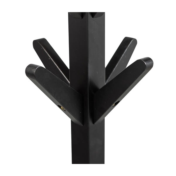 Črn obešalnik iz masivne breze Studio – WOOOD-image-3